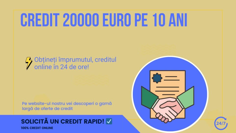 credit 20000 euro pe 10 ani