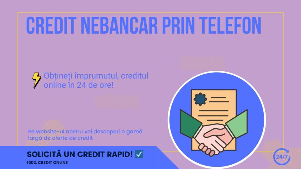 credit nebancar prin telefon